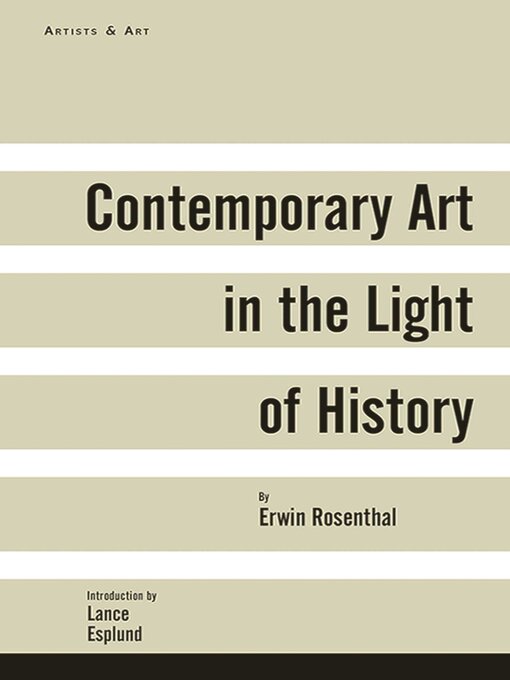 Title details for Contemporary Art in the Light of History by Erwin Rosenthal - Available